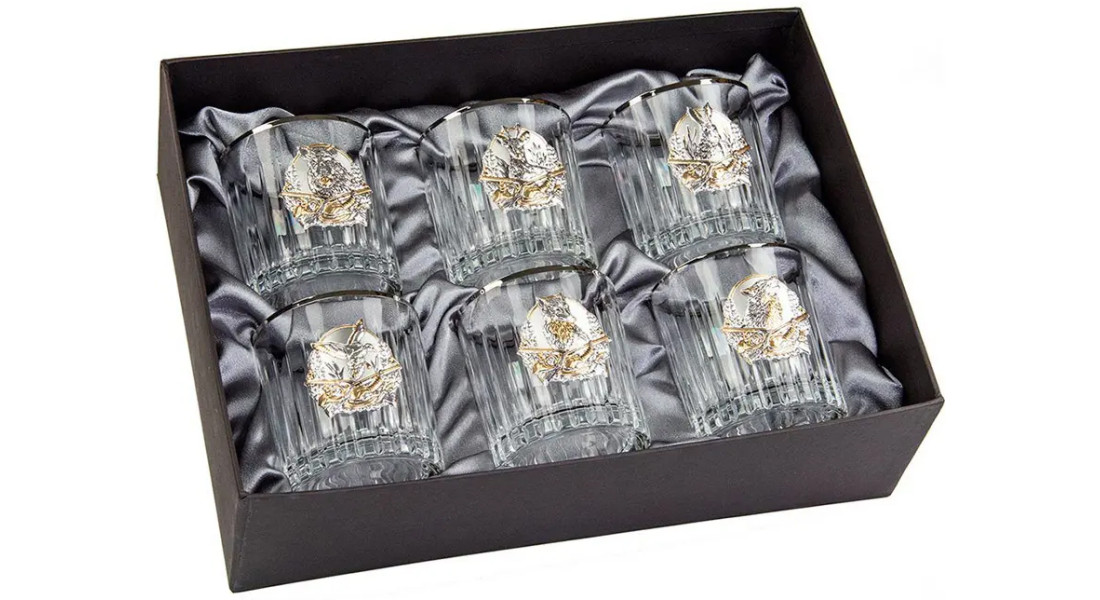 Подарочный набор стаканов для виски Boss Crystal "Охота"