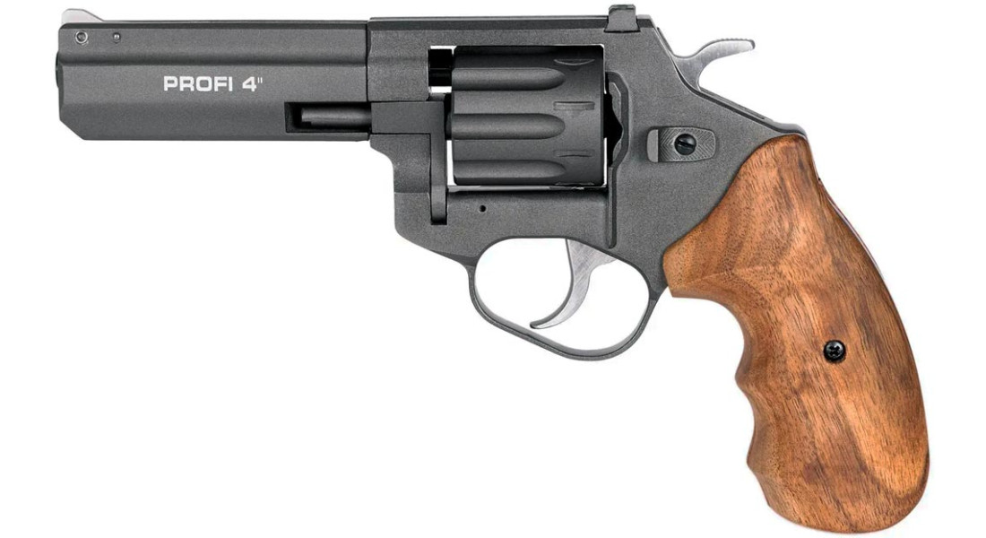 Револьвер Флобера ZBROIA PROFI-4" (графит / дерево)