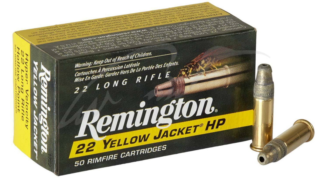 Патрон Remington Yellow Jacket Hyper Velocity кал .22 LR куля Hollow Point маса 33 гр (2.1 г)