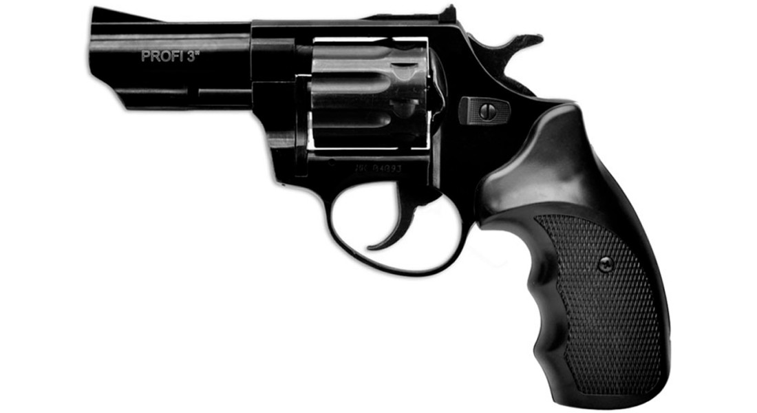 Револьвер флобера ZBROIA PROFI-3" (чёрный / пластик)
