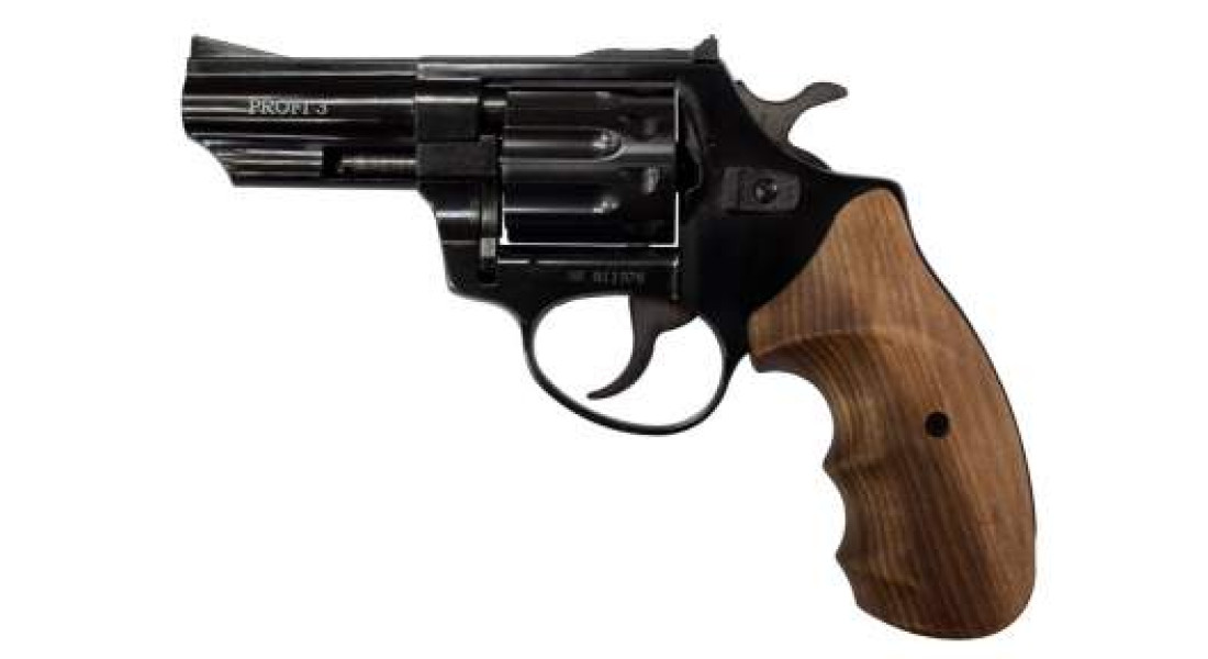 Револьвер флобера ZBROIA PROFI-3" (чёрный / дерево)