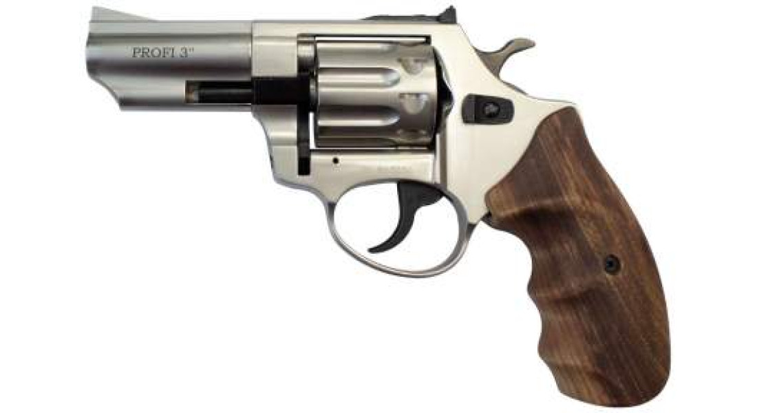 Револьвер флобера ZBROIA PROFI-3" (сатин / дерево)